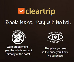 Book here at cleartrip and pay later at your destination.