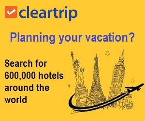 Book here at cleartrip and pay later at your destination